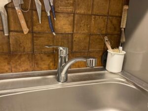 神奈川のキッチン取付け隊　グローエ水栓の工事　施工後